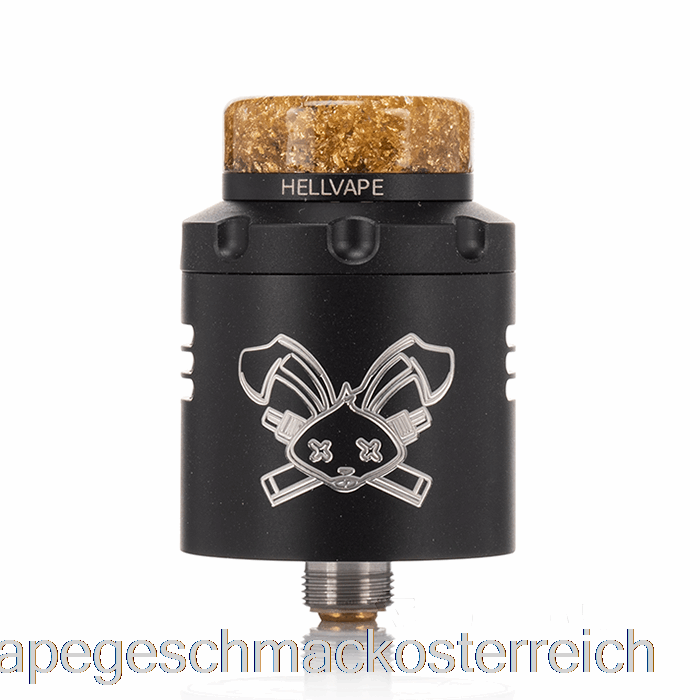 Hellvape Dead Rabbit V3 24mm RDA Mattschwarz (weißes Logo) Vape-Geschmack